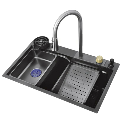 Nano Black PVD Coating Alicia Hand Made Kitchen Sink