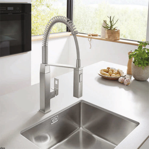 Titanium S.S.Press Kitchen Sink - Length: 18 Inch (In)