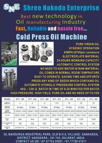 Mustard Yellow Cold Press Oil Machine