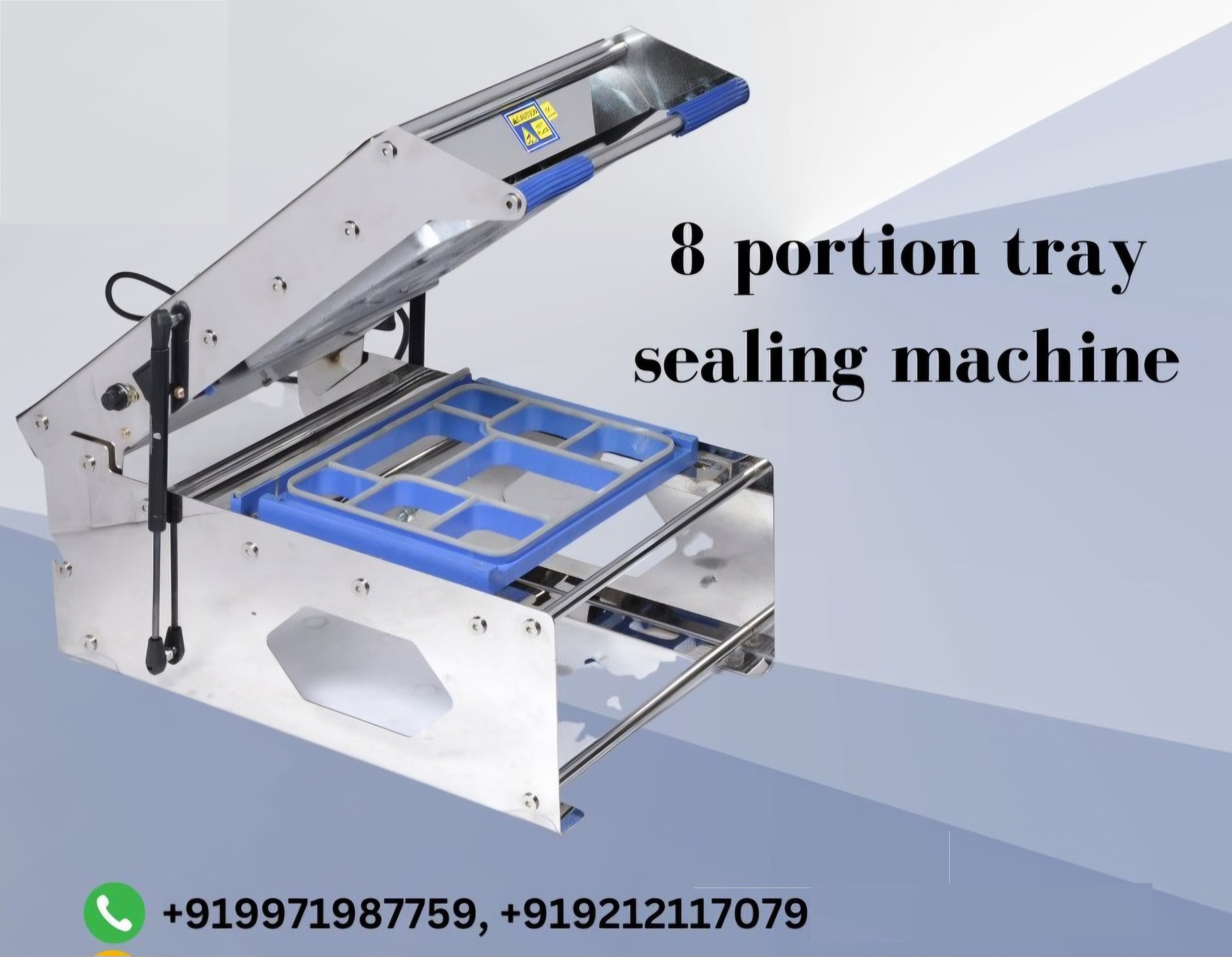 Meal Tray Sealing Machine - Pp Tray Compatible, 570x360x460mm Dimensions, 350 Trays/hr Speed, Easy Peel Off Sealing Type, 600w Power, Manual Operation