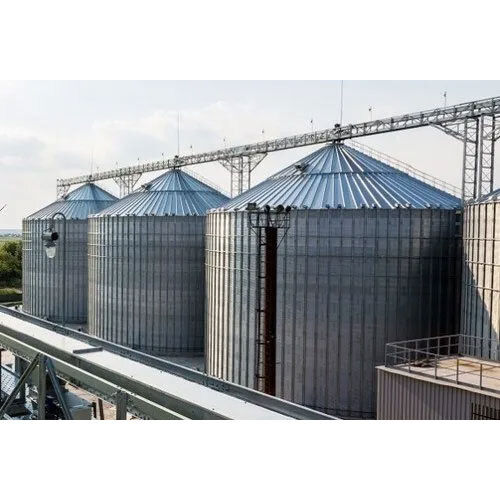 Flat Bottom Grain Storage Silos - Application: Industrial