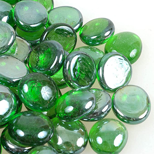 Transparent Green Pebbles Stone