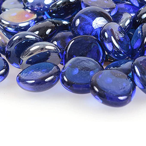 Transparent Blue Pebbles Stone
