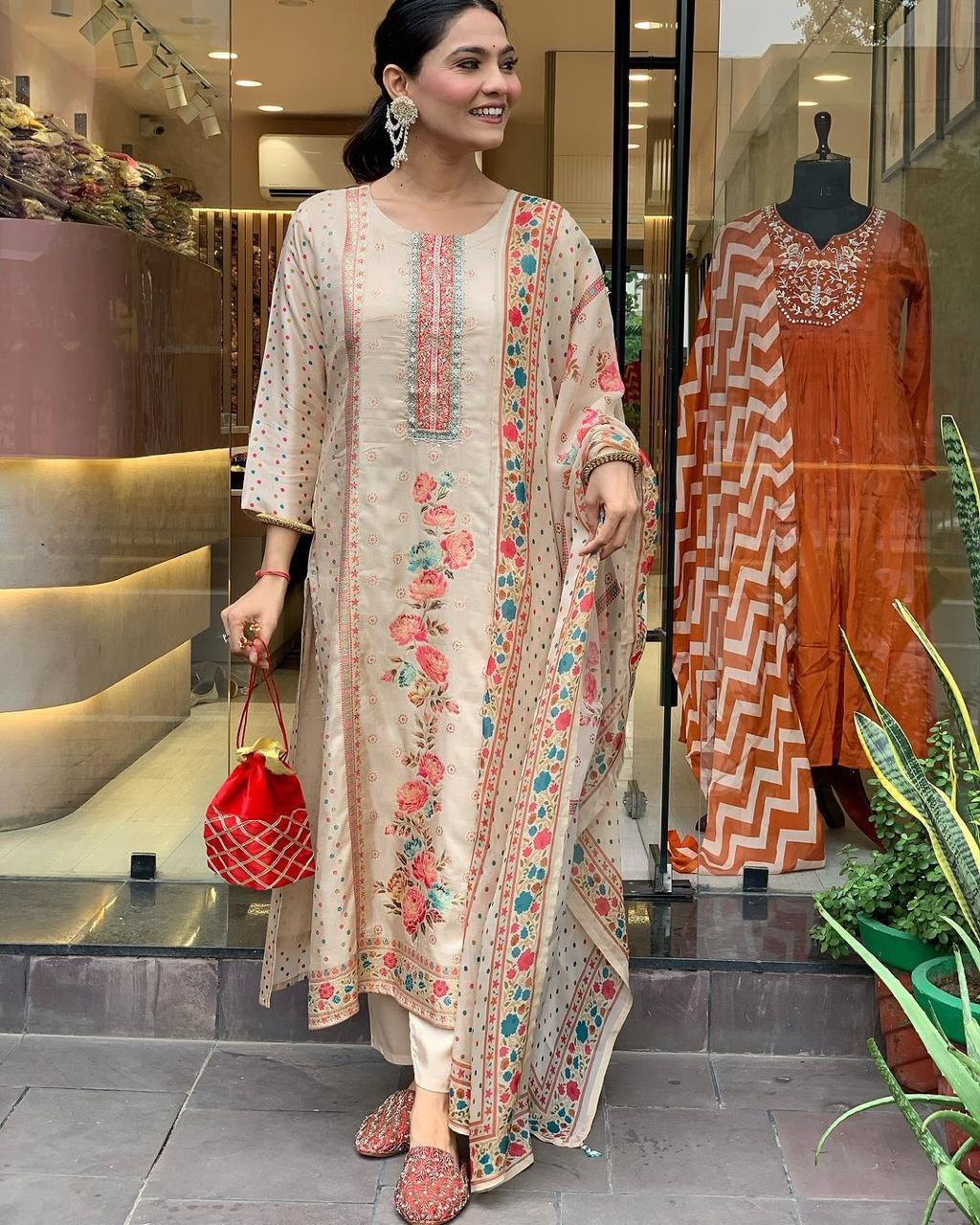 Silk Suit Concept - Color: As Per Image