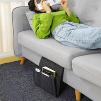 Flat Bedside Caddy, Bed Side Pocket Storage Organizer Bage