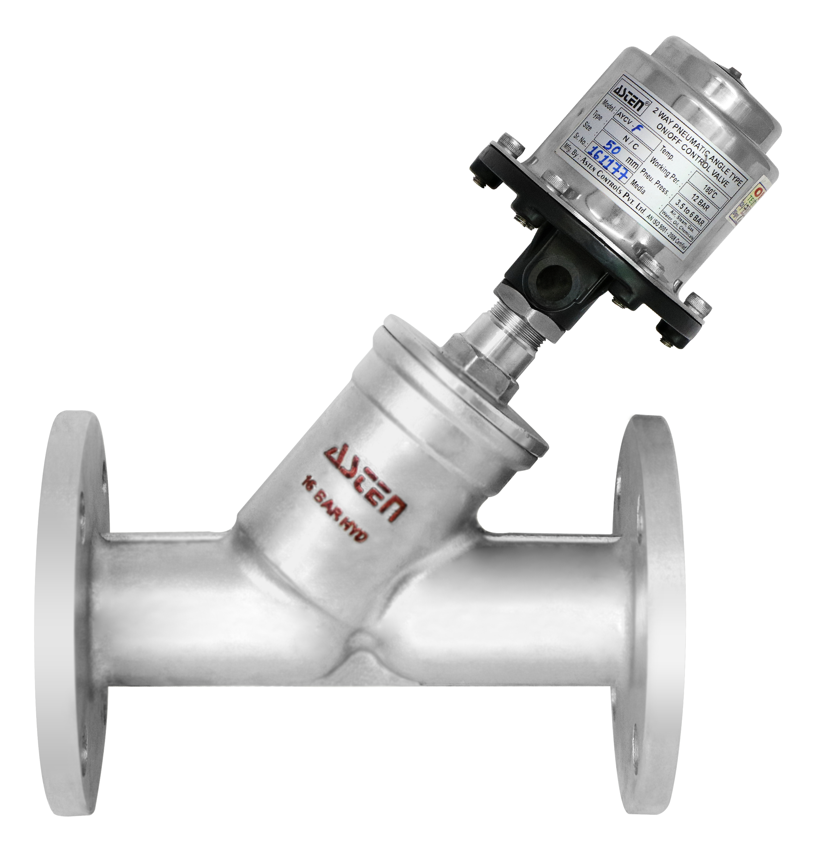 Y Type Control Valve F/e - Color: Sliver