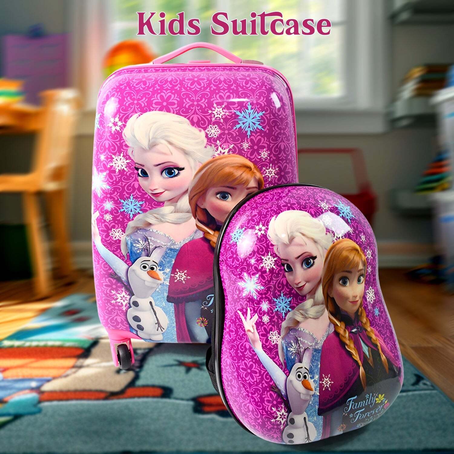 Kids Travel Suitcase with 4 Wheelss