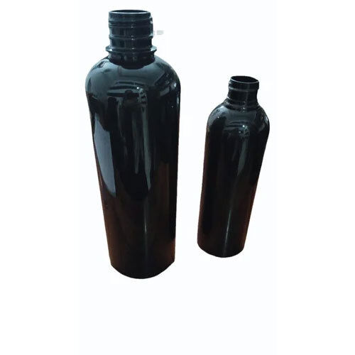 Black Round Bottle - Color: Transparent