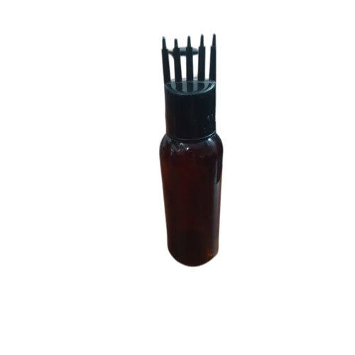 100 Ml Pet Screw Cap Hair Oil Bottle - Color: Brown