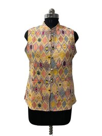 COTTON QUILTED SLEEVELESS JACKET