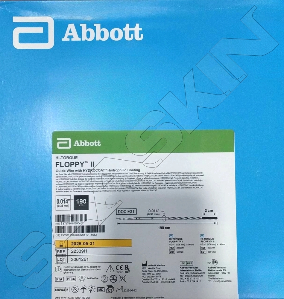 एबॉट HI-TORQUE FLOPPY II गाइड वायर (190 सेमी)