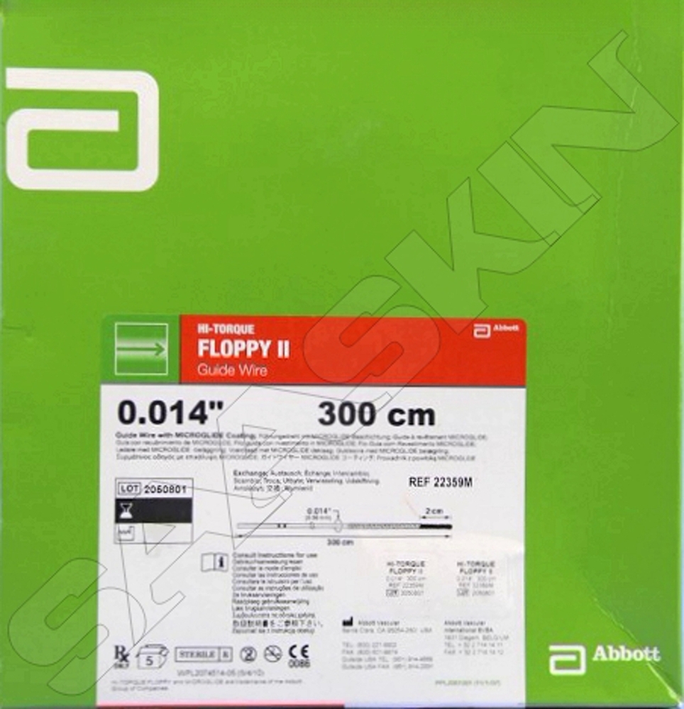 एबॉट HI-TORQUE FLOPPY II गाइड वायर (300 सेमी)