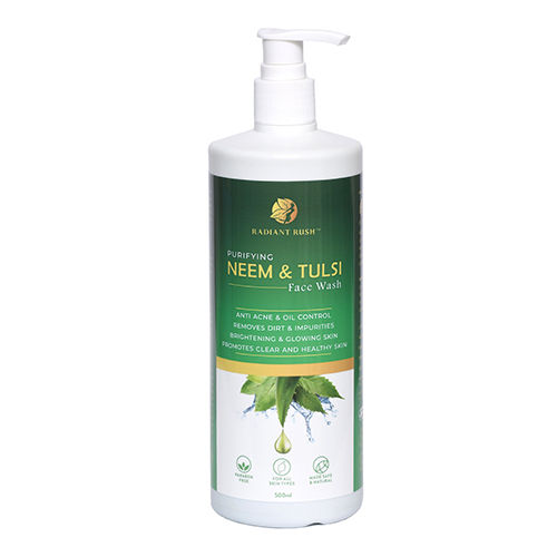 500Ml Neem And Tulsi Face Wash - Attributes: Uv Blocking