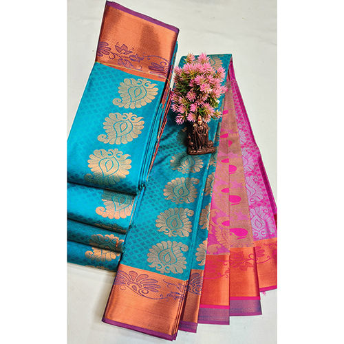 Printed Apoorva Silk Saree - Color: Multi Colour