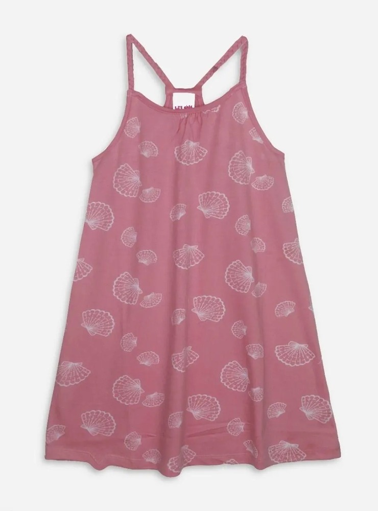 Girls Printed Strappy Dress