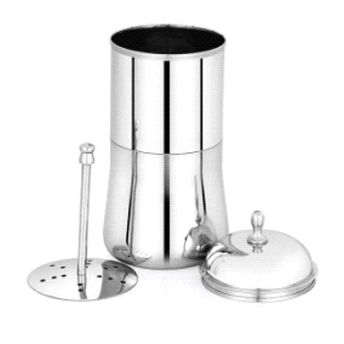 1090 Coffee Filter - Stainless Steel, Standard Size | Silver Metal Durability and Enhanced Brewing Efficiency