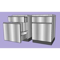 Stainless Steel Modular Cabinets - Furniture Type: Kitchen Furniture