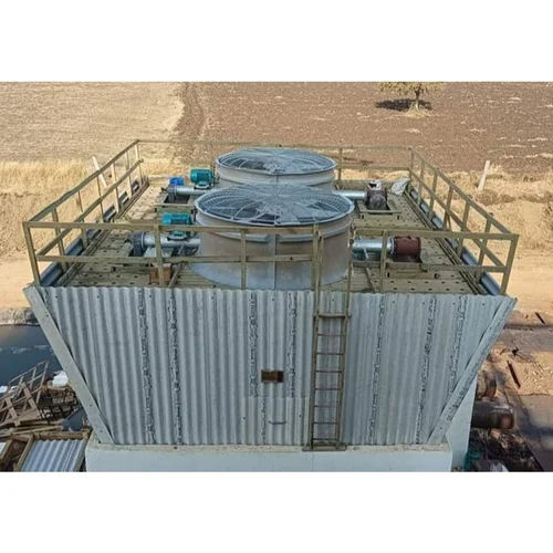 Timber Cross Flow Cooling Tower - Color: Gray