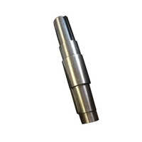 Mild Steel Worm Shaft - Color: Silver
