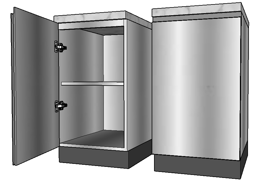 Stainless Steel Modular Kitchen Cabinets designs