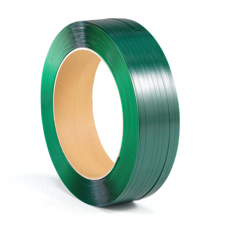 Pet Strapping Roll - 05-19mm Plain Round Green | Durable Pet Material, Lightweight Design