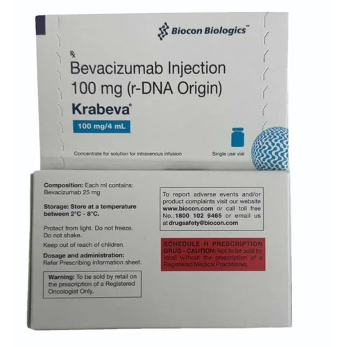 Krabeva Bevacizumab 100Mg Injection - Dosage Form: As Per Suggestion