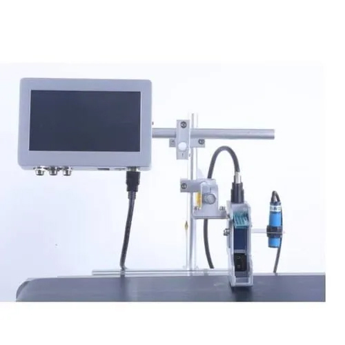 Dry Fruits Pouches Batch Coding Machine - 0.05% Accuracy, Industrial Use, Air Cooling System, 1-Year Warranty, Brand New