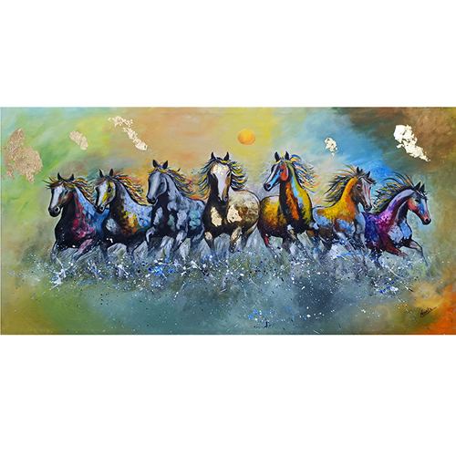 Seven Horses Painting