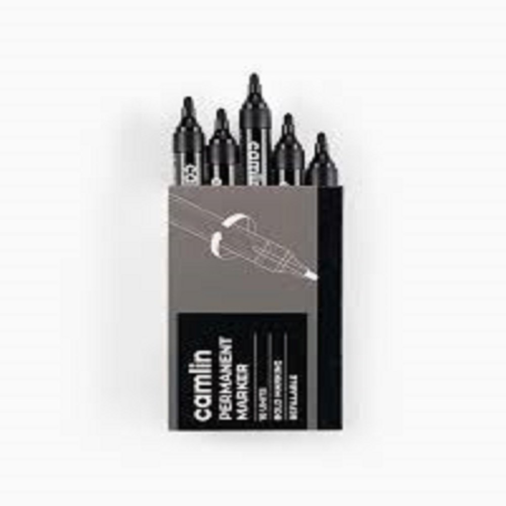 Camlin Permanent Bold Point Type Marker Pen - Color: Black