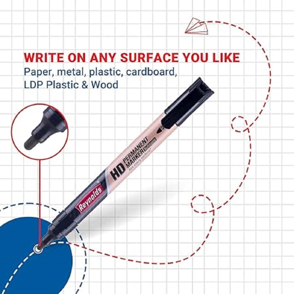 Reynolds Permanent Marker Pen - Color: Black