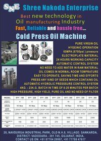 CASHEW COLD PRESS OIL MACHINE