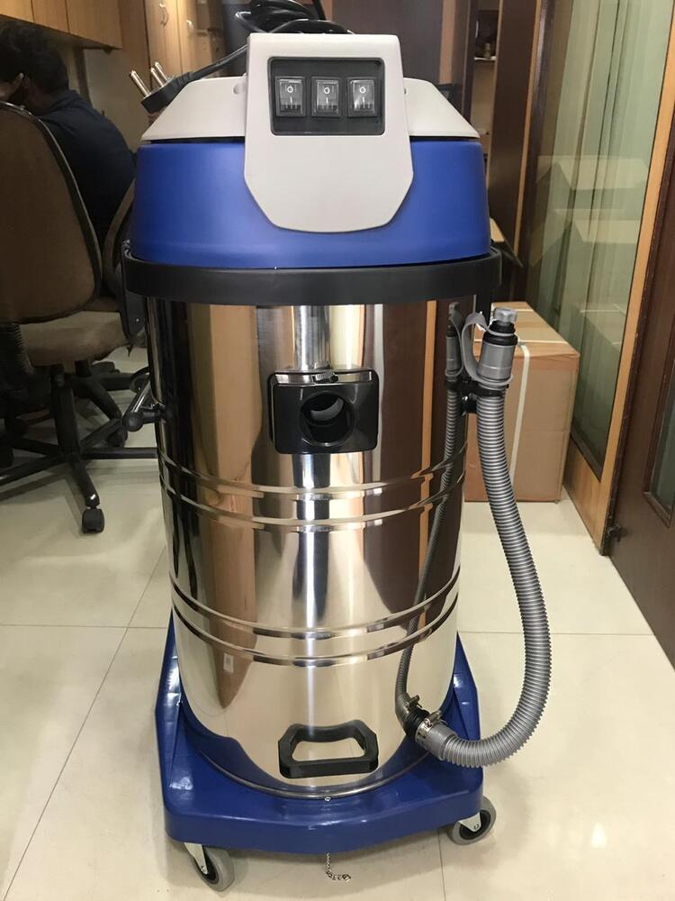 Heavy Duty Industrial Vacuum Cleaner - 80 Ltr/hr, 10m Cord Length - Metal, Wet & Dry Function, 3600W Power, 24-Hour Working Time