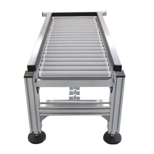 Motorized Roller Conveyor - Color: Silver