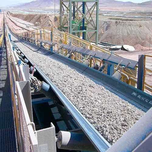 Trough Belt Conveyor - Color: Blue