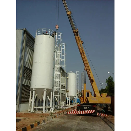 Mild Steel Silo - Color: White