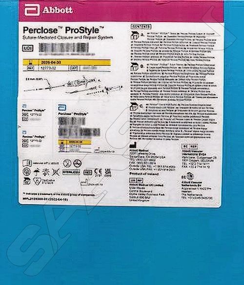 Abbott Perclose ProStyle Suture-Mediated Closure And Repair System