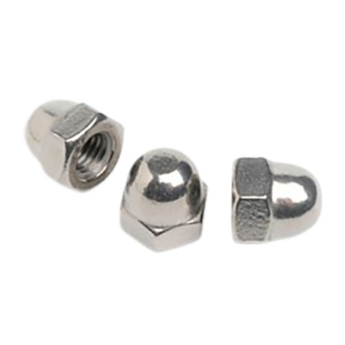 Stainless Steel Dome Nuts - Color: Silver