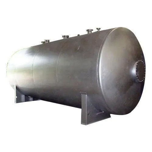 1000L Mild Steel Air Pressure Vessel - Color: Silver