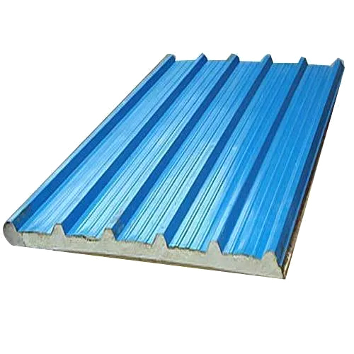 PUF Roofing Panel - 25mm Thickness, 40 Kg/m3 Density, Elegant Blue Color | Durable, Reliable, Insulation Efficiency