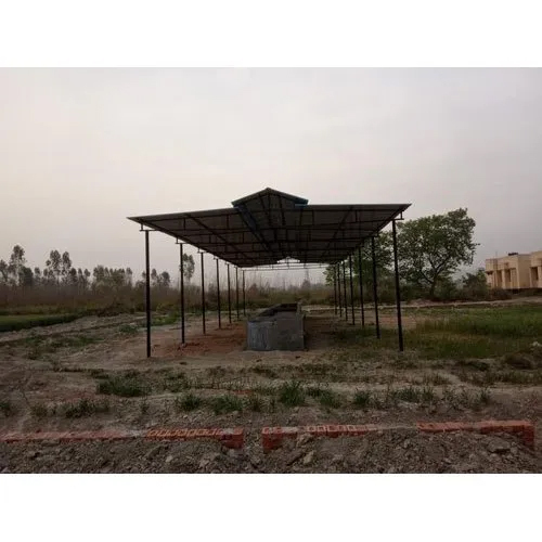 15 Feet Prefabricated Structural Shed - Steel Material, 15 Feet Size, Blue Color | Easy Installation, Customizable for Living or Storage Needs