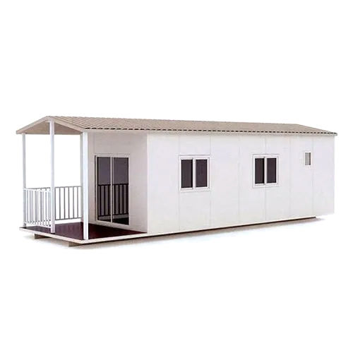 25 Feet Prefabricated House - Color: White