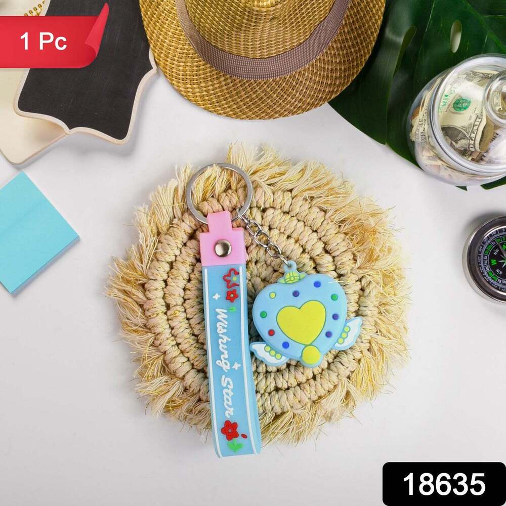 Cute Silicone 3D Key Chain with Metal Hooks