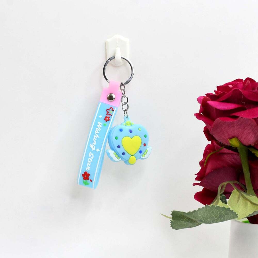Cute Silicone 3D Key Chain with Metal Hooks