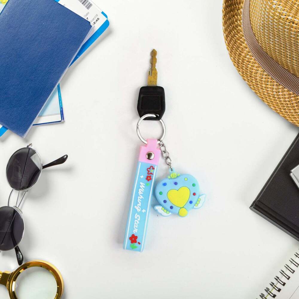 Cute Silicone 3d Key Chain With Metal Hooks