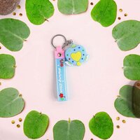 Cute Silicone 3D Key Chain with Metal Hooks