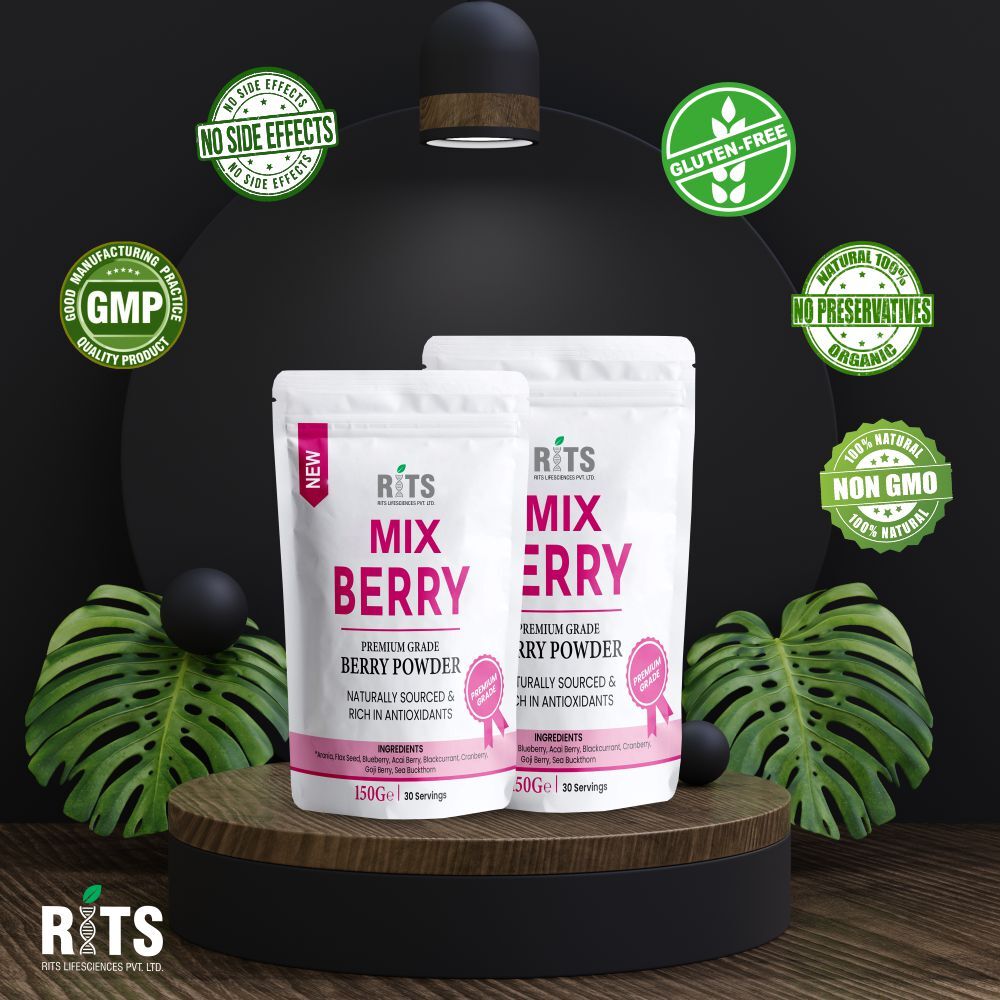 Mix Berry Powder Dietary Supplement Capsules