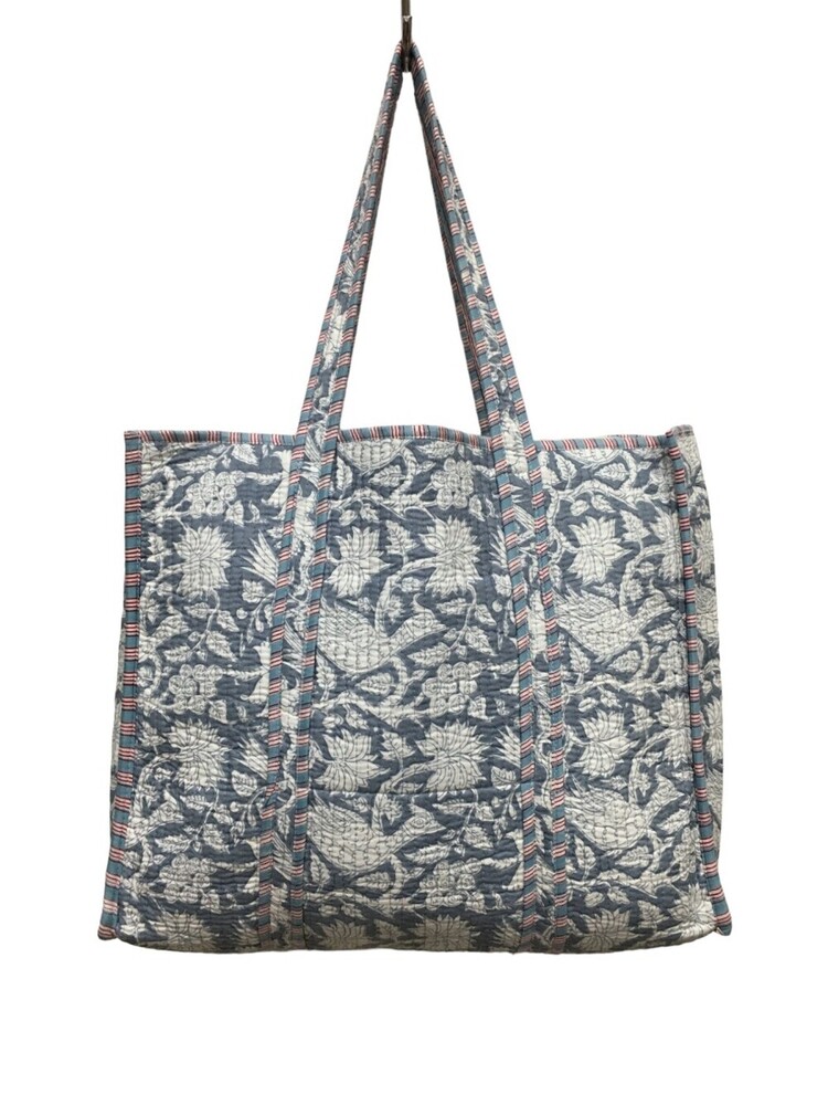 Cotton Printed Tote Bags - 18x18 Cm, Multicolor Floral Print | 100% Cotton, Home Washable, Customizable Design, Zipper Closure, Ideal For Women