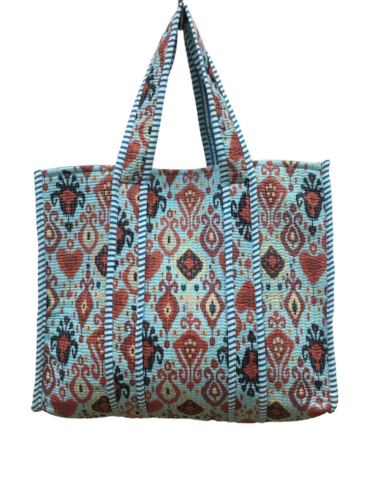 Cotton Printed Tote Bags - 18x18 Cm, Multicolor Floral Print | 100% Cotton, Home Washable, Customizable Design, Zipper Closure, Ideal For Women