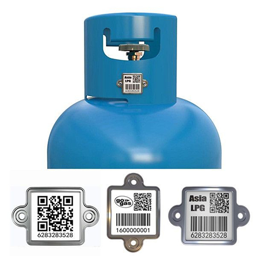 Gas Cylinder Barcode Tag