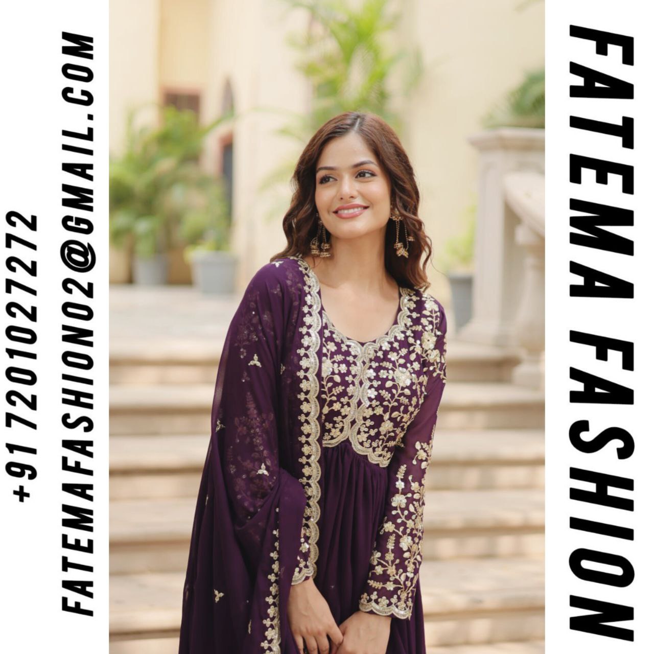 Indian and Pakistani Style Faux Blooming With Sequins Multi and Zari Embroidered Work Long Wedding Wear Anarkali Gowns for Women